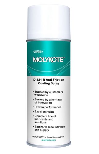 DuPont Molykote D-321-R Anti-Friction Coating 400 ml (13.5 oz) Aerosol Can